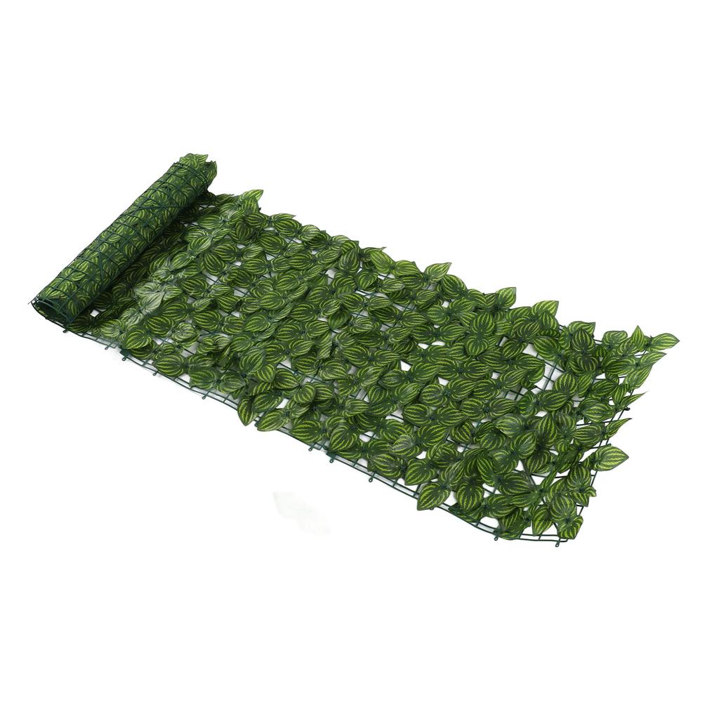 Faux Leaf Hedge Simulation Prevent Leaves Falling Off Decorative Artificial Fence Screen for