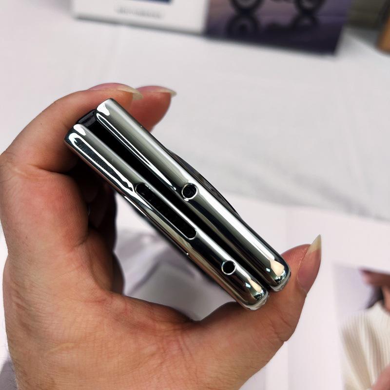 OPPO Find N5 & Huawei Mate X6/X5 Leather Pattern Electroplated Protective Phone Case