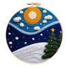 Christmas Needle Felting Kit Holiday Felt Painting Set for Beginners Starter Needle Felting DIY Craft Kit with Pad Needles Wool Decorative Frame