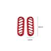 Red Carbon Fiber Door Pillar Air Vent Sticker Decoration For Corvette C5 1998-04