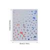 6Sheet/Kit Holographic Rainbow Love Heart Nail Sticker 3D Laser Heart Nail Decal Self-Adhesive Love Heart Manicure Slider &*&
