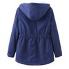 Women’s Parkas Coats BRIGH DEER Hooded Zip Up Cinched Waist Large Size Warm Overcoat Winter Outer Wear