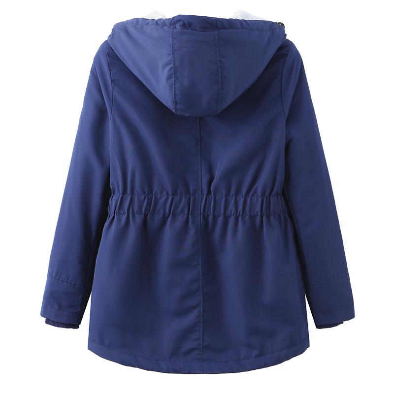 Women’s Parkas Coats BRIGH DEER Hooded Zip Up Cinched Waist Large Size Warm Overcoat Winter Outer Wear