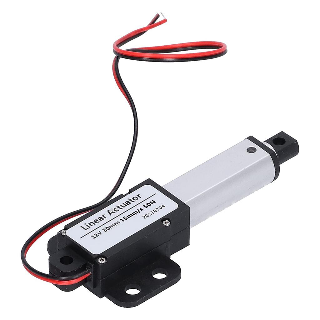 30mm Stroke Electric Linear Actuator, Low Noise, Short-Circuit Protection, T-Screw, Mini Motion Actuator, Industrial Use (Stroke 30mm-15mm)