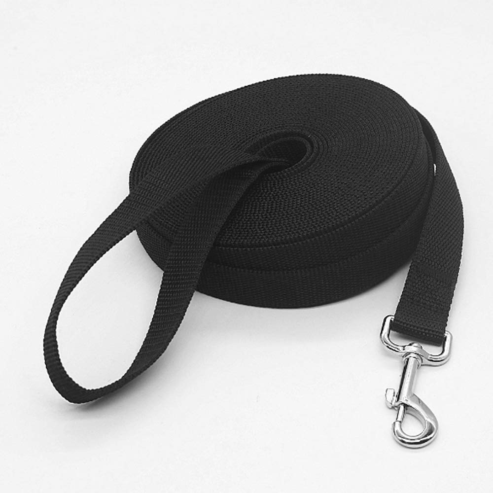 HJ Lead for Suitable for Small and Medium Long Pet Dog Lead for Walking Dogs, Strong, Dogs, Lead, Cat, Lead, (7m2.5cm, Black)