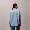 Calvin Klein American Vintage Casual Light Blue Washed Cotton Loose Denim Shirt Women shirts 47D752G