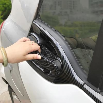 Karbon fiber ABS plastik araba dekorasyon modifiye aksesuarları Akıllı 453 Fortwo Dış kapı kolu araba iç
