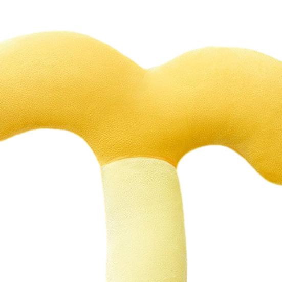 Almofada de Pescoço de Pelúcia para Pet, Almofada Macia para Dormir para Cães Pequenos e Gatos, Brinquedo de Abraçar em Forma de Broto de Feijão para Filhote de Cachorro e Gato