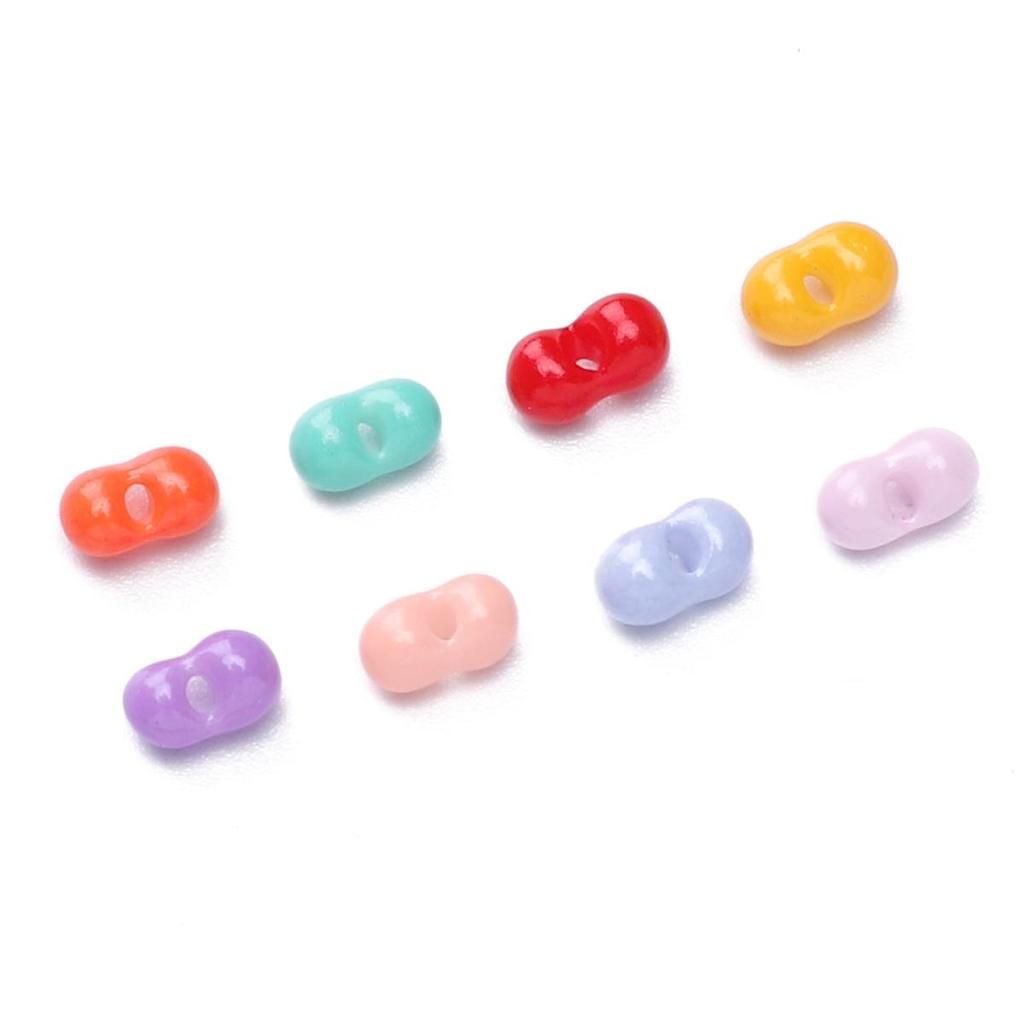 100pcs Glass Beads Charm Czech Peanut Beads Seed Spacer Beads For Jewelry Making Accessories
