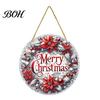 Seasonal Home Hanging Ornaments Christmas Tree Ornaments, Acrylic Festive Pendants with Lanyard for Decor Holiday Party Decoration, Indoor Scene