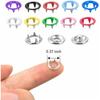 Metal Snap Buttons Kit with Snap Pliers Tool,10 Colors Hollow & Solid Prong Snap Fasteners for Clothing,100PCS Invisible Seamless Buckles Snap Tool