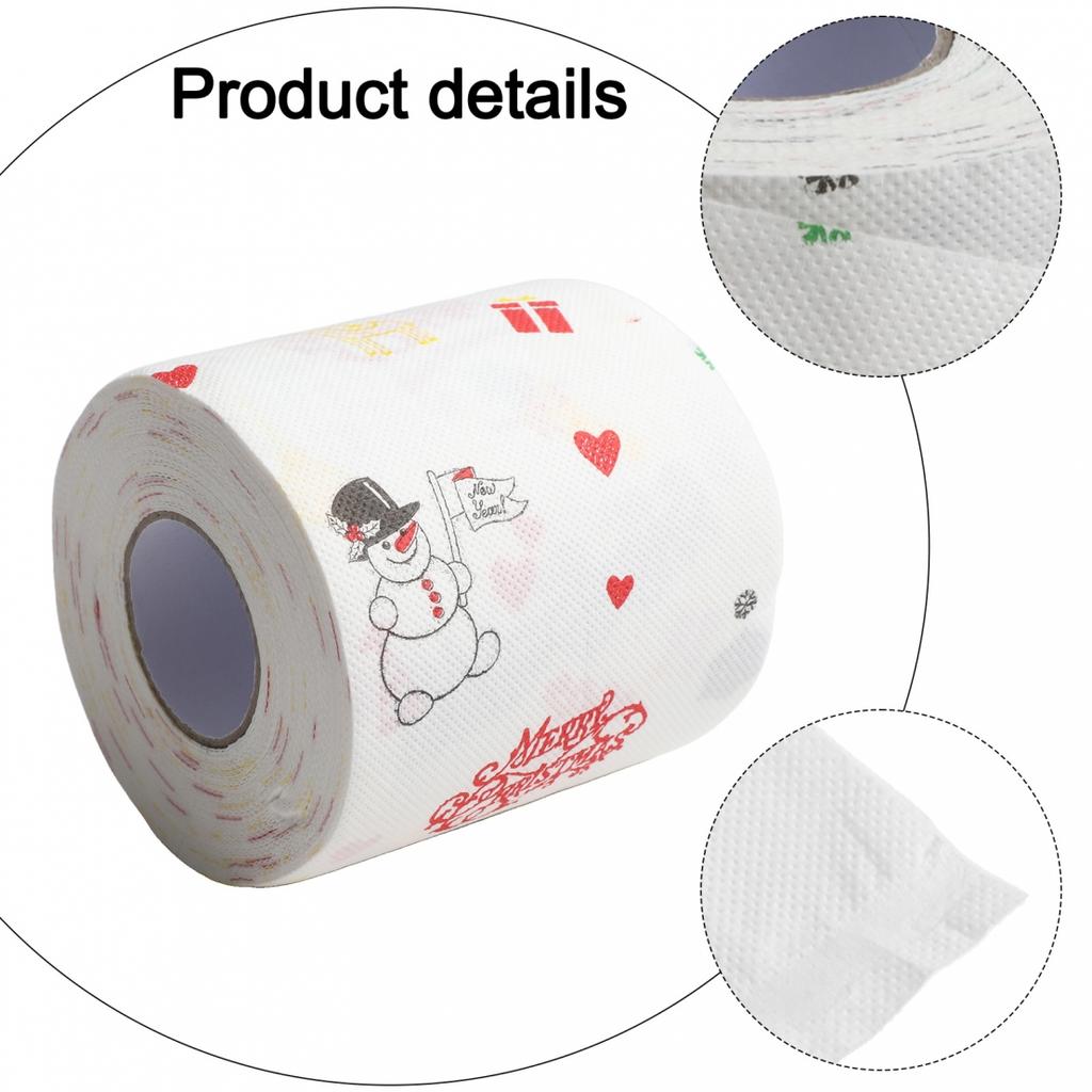 Luftiger Feiertagsstil Santa bedruckte Toilettenpapierrolle für alle Anlässe