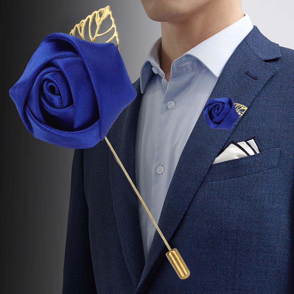 8Pcs Fashionable Handmade Brooch Lady Men Corsage Jewelry for Bridal Wedding Prop Decoration