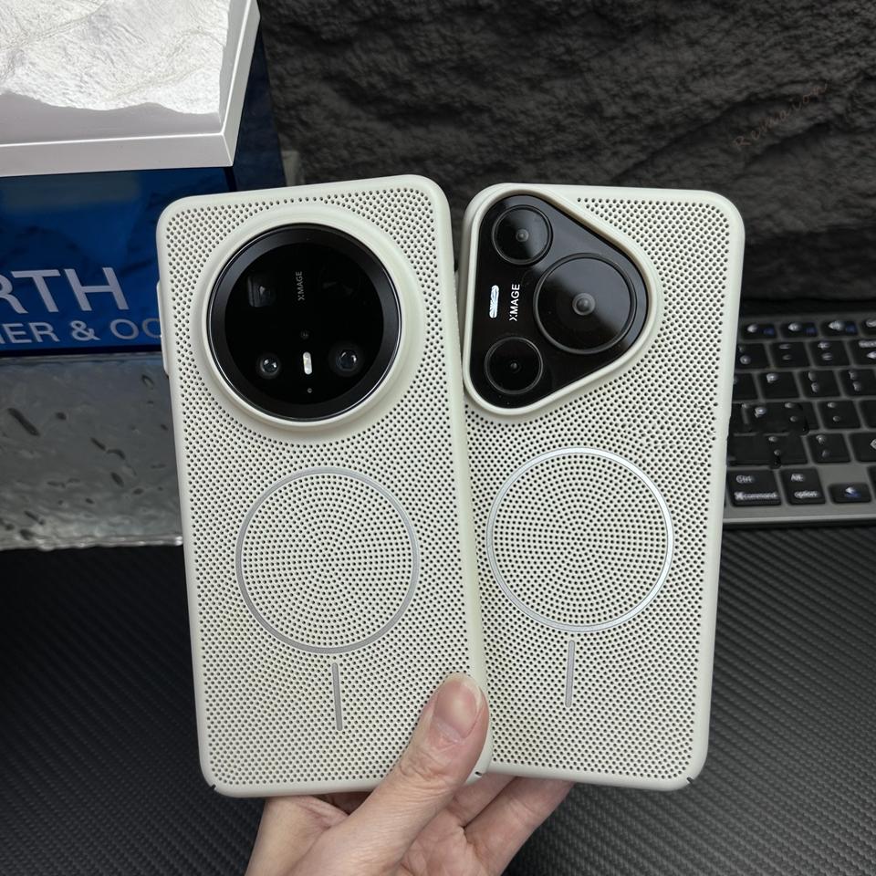 Magnetic Phone Case for Huawei Mate 60 70 Pro P70 Pro Ultra Matte Heat Dissipation  Wireless Charging Shockproof Cover