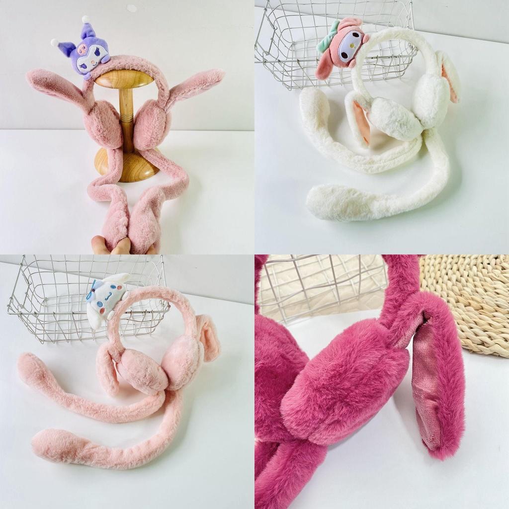 Cuddly Plush Rabbit Earmuffs Warm Fun Winter Accessory For Adults Kids