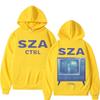 SZA's music album printed hoodie, autumn/winter men's retro letter long-sleeved hoodie, Y2K gothic punk sweatshirt, casual menswear.