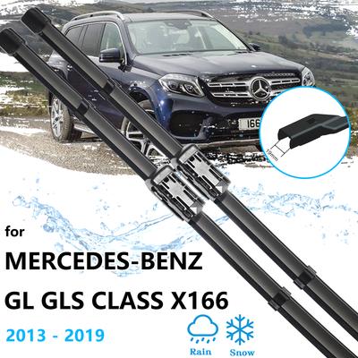 3x For Mercedes-Benz GLS Class X166 2013~ Front Rear Wiper Blades Set Window Windshield Windscreen Brushes Car