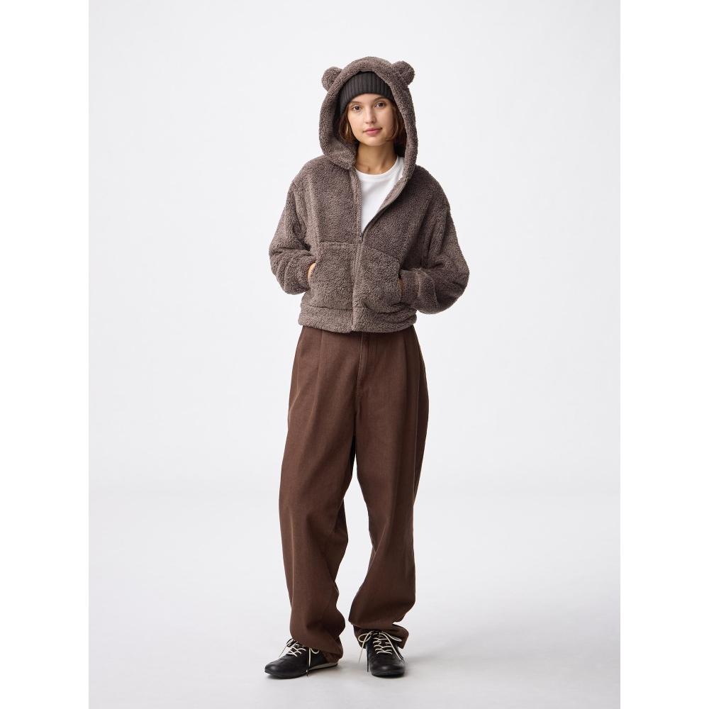 Gu By Uniqlo Marshmallow Full Zip Parka  Bear 