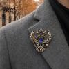 Brooch im Vintage-Stil Adler Metallnadel Design mit doppelköpfigem Adler Reversnadel