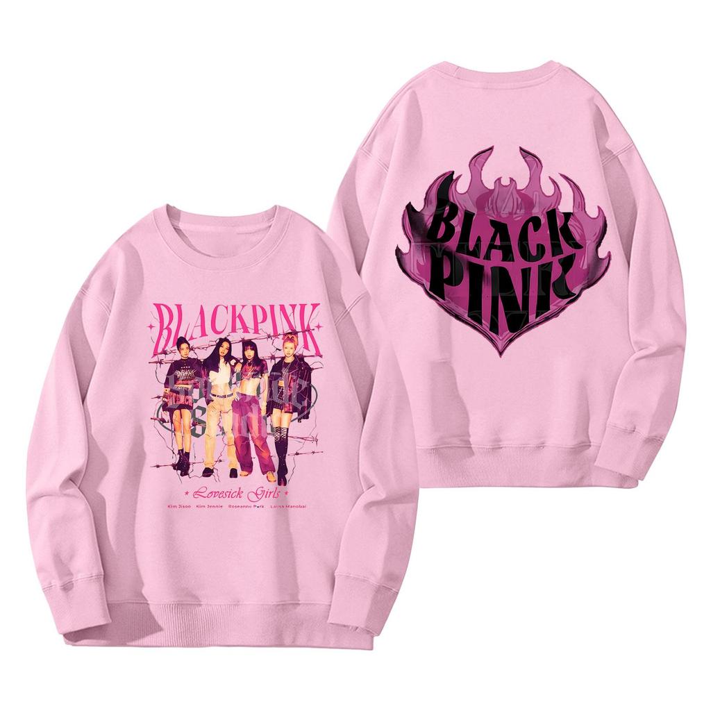 Dámská módní a ležérní mikina s dlouhým rukávem, kulatým výstřihem a potiskem