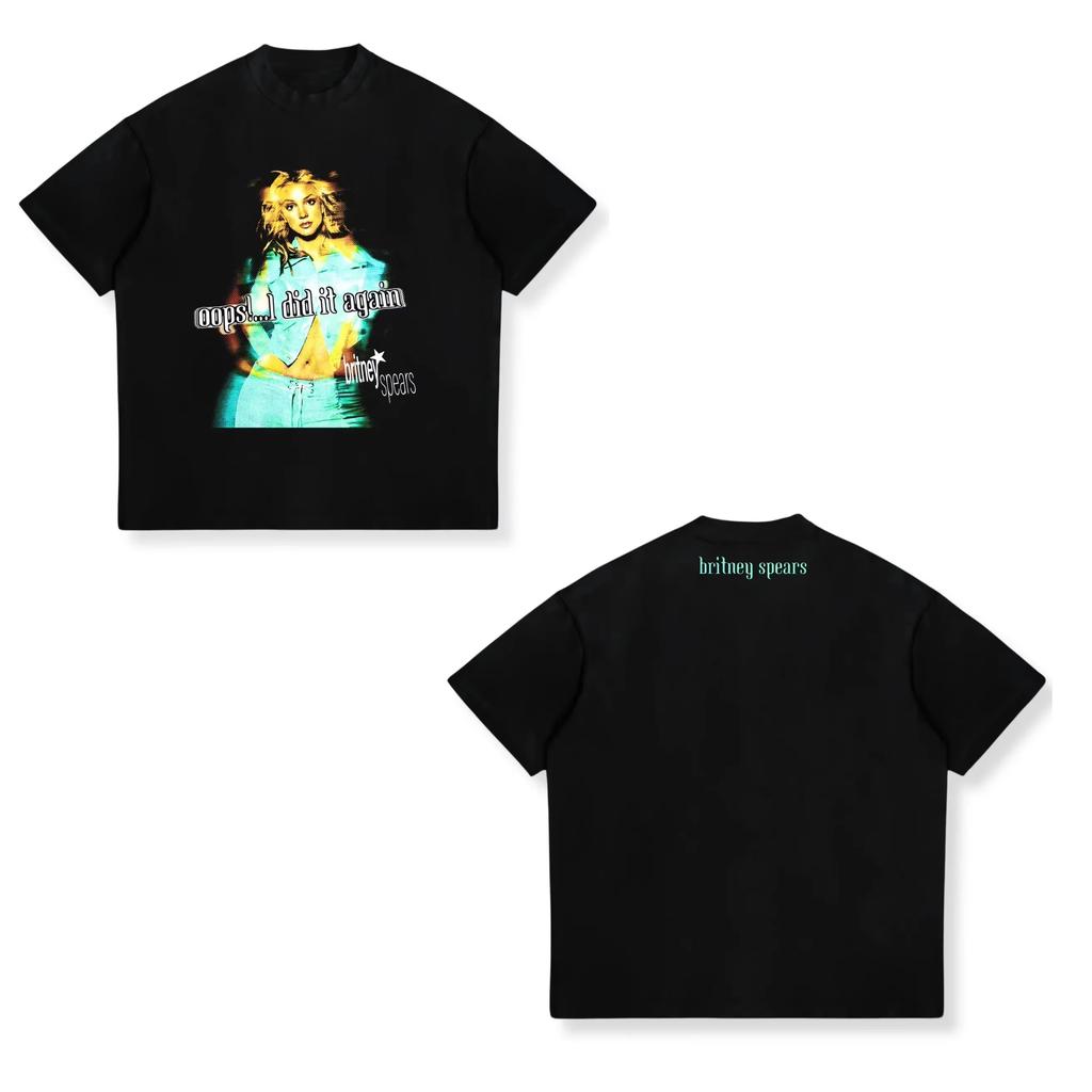 Britney Spears Kaugummi-Ballon Retro T-Shirt 2026 Sommer Neue Mode Lässig Streetwear Für Herrenbekleidung Damen T-Shirt