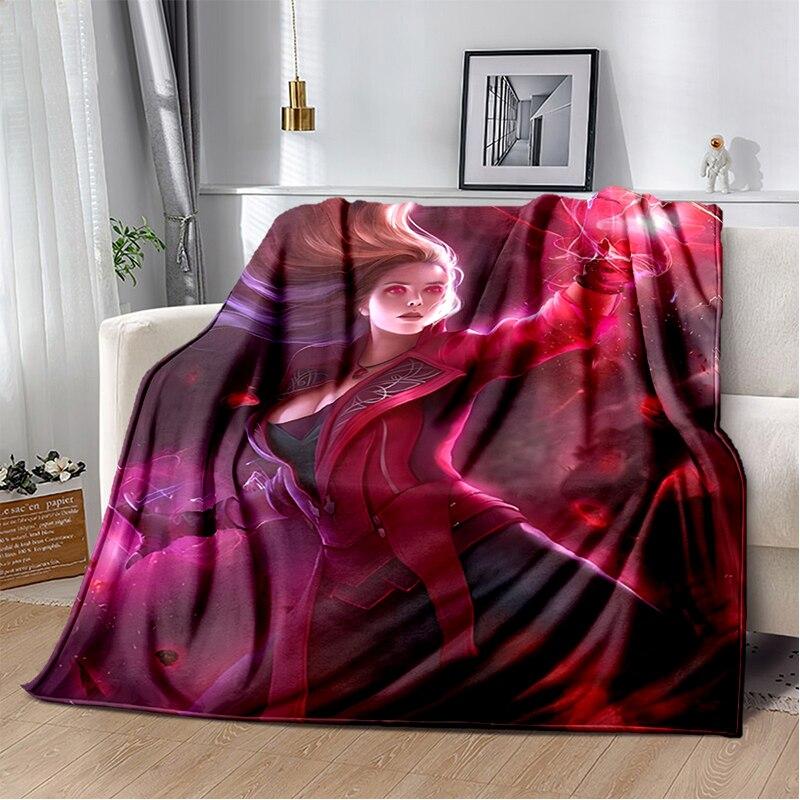 Scarlet Witch blanket sofa bed Plush blanket animation custom blanket  flannel warm soft plush Halloween thin blanket