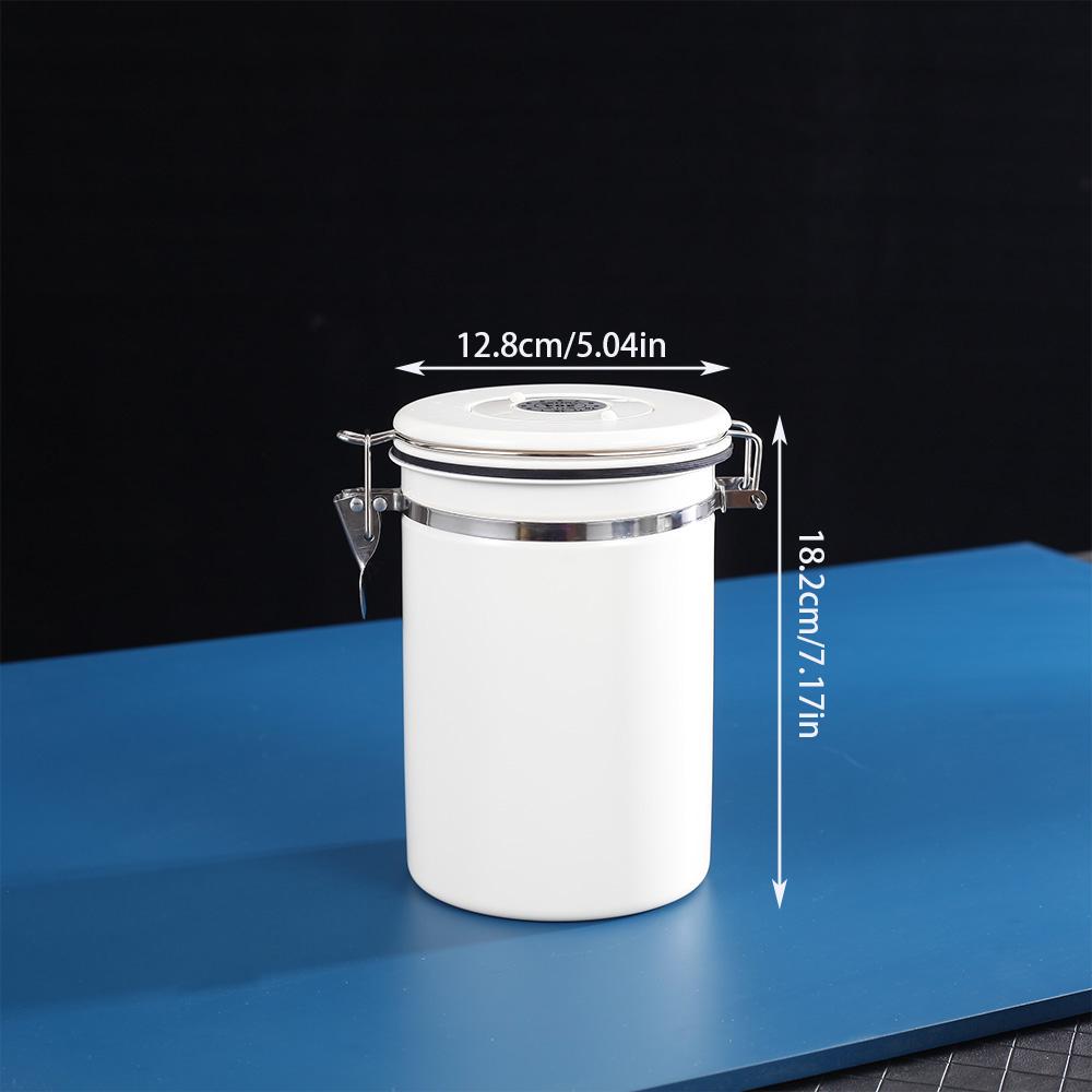 1pc Stainless steel exhaustible seal jar kitchen vacuum storage jar coffee bean seal jar tea jar fresh-keeping box seal jar