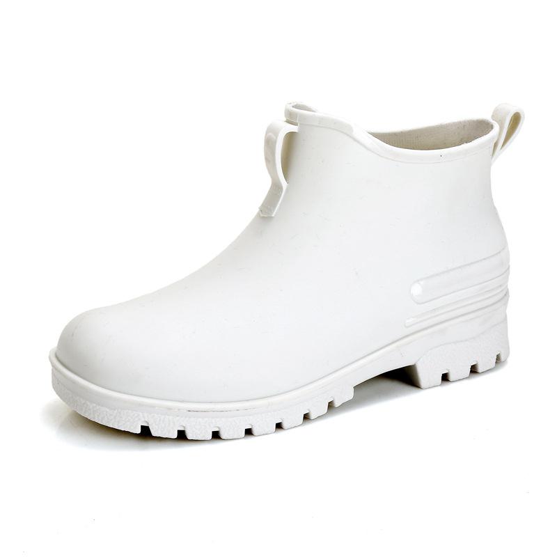Unisex Chelsea Rain Boots - Short Tube, Fashionable Outdoor Wading Shoes, Low-Top Rubber Galoshes
