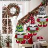 Christmas Pendant Snowflake Hat  Needle Pendant Decoration Christmas Tree Decoration Props Christmas Eve Home Restaurant Decoration