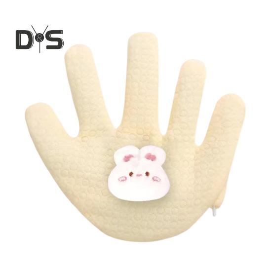 

Успокаивающая ладошка для младенцев Мультяшная ладошка в форме детской подушки для рук Перчатка для предотвращения испуга успокаивающая подушка для рук для младенцев жёлтый