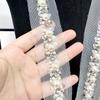 Mesh Bottom Heavy Industry Handmade Rhinestone Pearl Lace Diy Hair Accessories Fashion Clothing Neckline Accessories Barcode