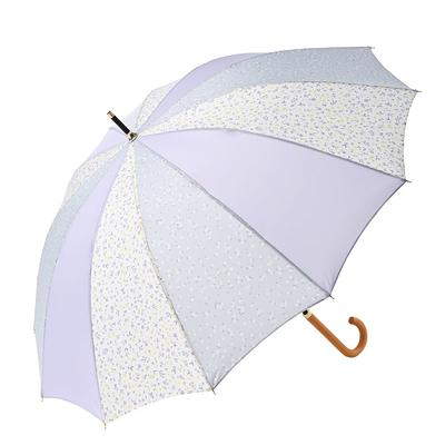 Nifty Colors Long Flower 1779LV Umbrella, 12-Rib Patchwork,