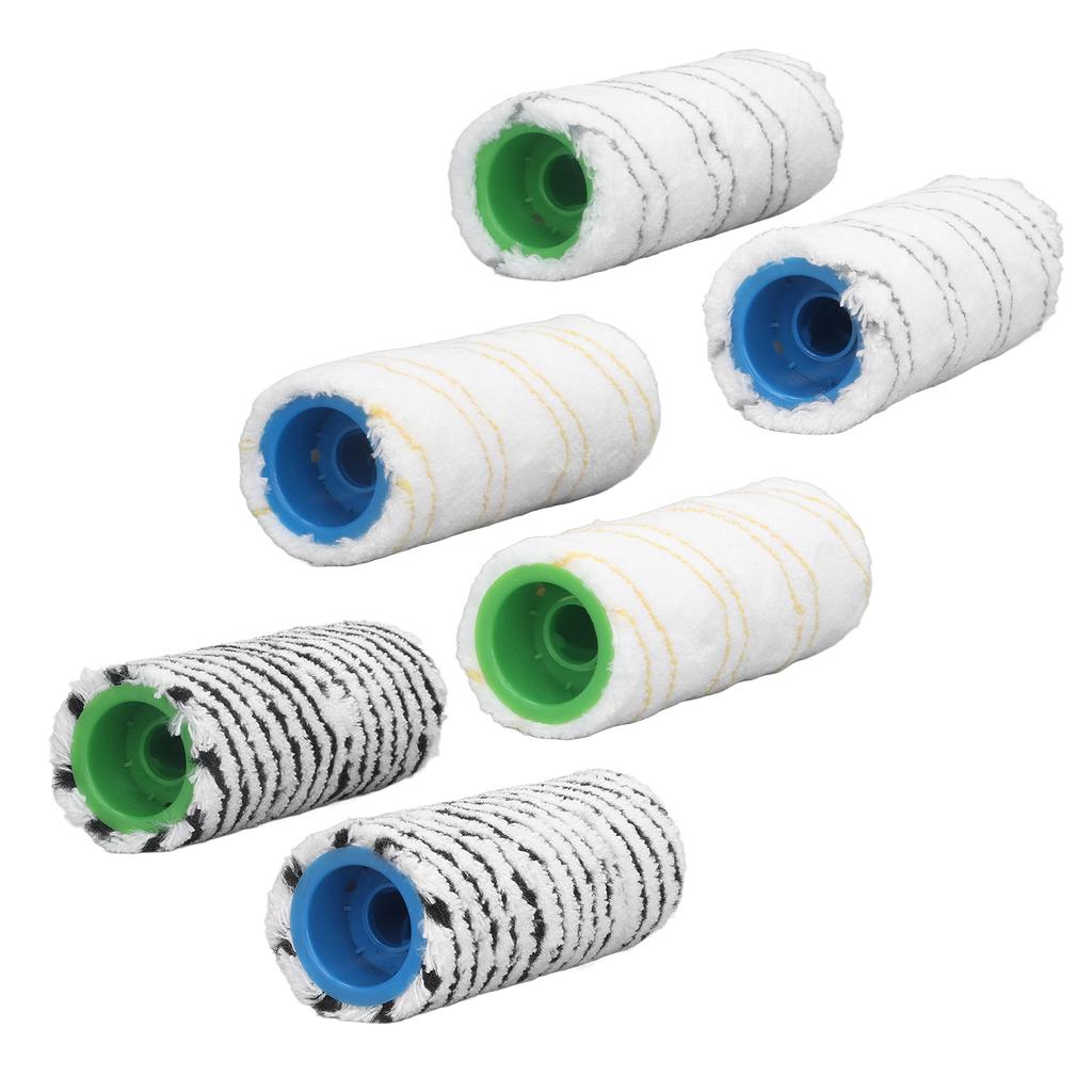 Hard Floor Cleaner Brush Roller Replacement Microfiber Washable Wet Dry Use for Karcher FC3 FC3D FC5 FC5D FC7