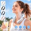 LED Digital Display Neck Fan 5-Speed Electric Air Cooler Portable Portable Neck Fan  Travel