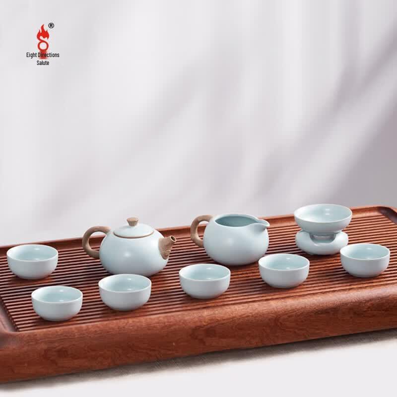 Bafangli Xishi Style 10-Piece Ceramic Tea Set