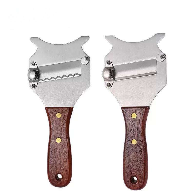 New Stainless Steel Truffle Butter Roll Slicer Adjustable Slice Thickness Chocolate Planer Baking High Hardness Cheese Planer