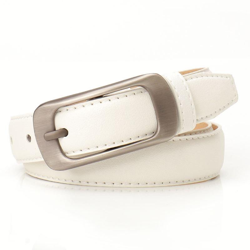 New Simple Casual Pin Buckle Women's Belt Versatile Suit Jeans Belt High-end Sense Men's and Lesbian Belt Women