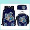 Durable 3d Butterfly Nylon Casual Backpack With Pencil Storage For Everyday Activities