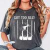 Funny Silly Goose Meme Shirt, Got Too Silly Tee, Oversize Comfort Colors T-shirt, Mens Meme Shirt