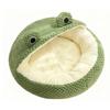 Green   Cat Bed Washable Non Slip Waterproofing Bottom Comfortable Cute Dog Kitten Sping Bed for Home