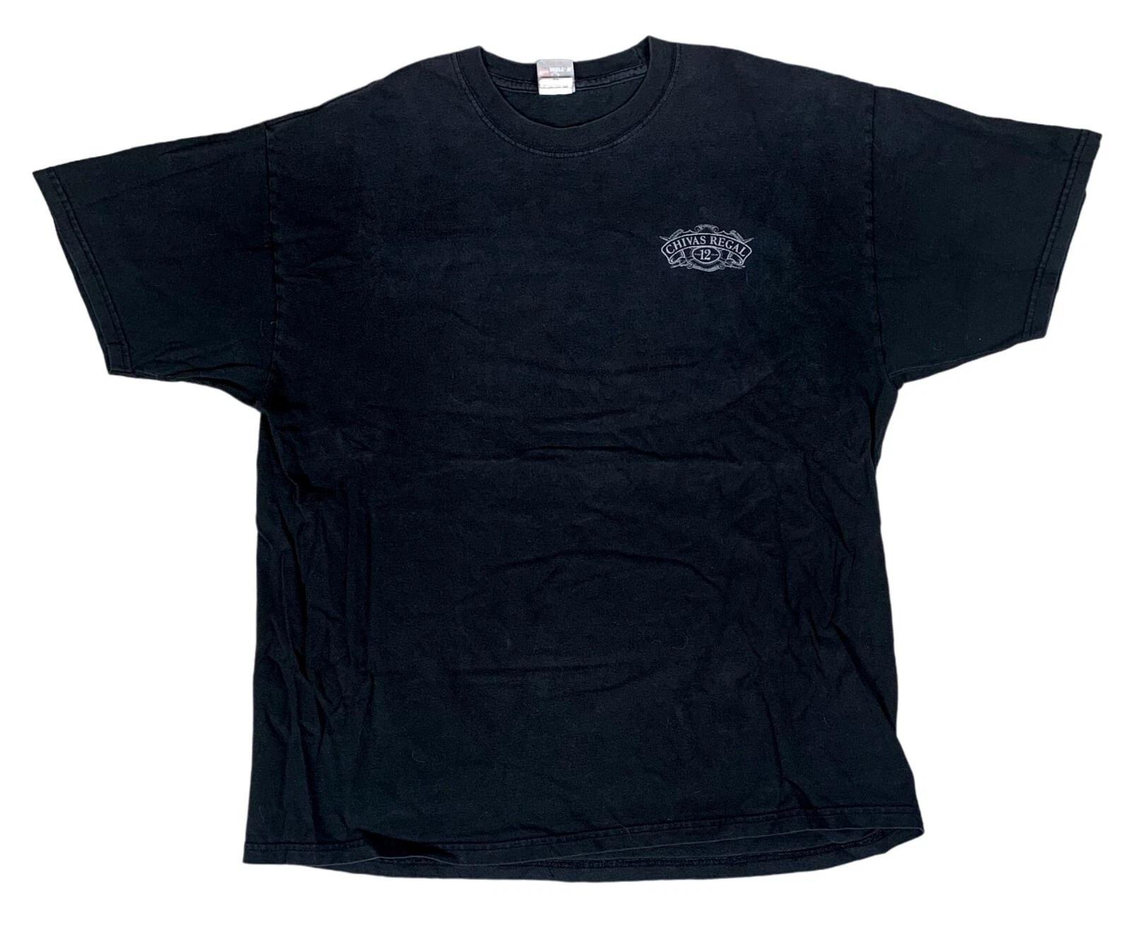 

Vintage Hanes Beefy Chivas Regal Aged 12 Years Scotch T-Shirt Size XL S