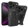 Applicable To iPhone17ProMax Product Shield Carbon Fiber Pattern Magnetic Mobile Phone Case Apple 16Pro Bracket 15 Protective Case
