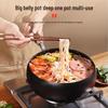 Zhang Sanfeng Pre-Seasoned Cast Iron Wok with Glass Lid