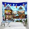 Christmas Cartoon Background Decorative Tapestry Bohemian Hippie Wall Decorative Tapestry Christmas Home Background Decorative