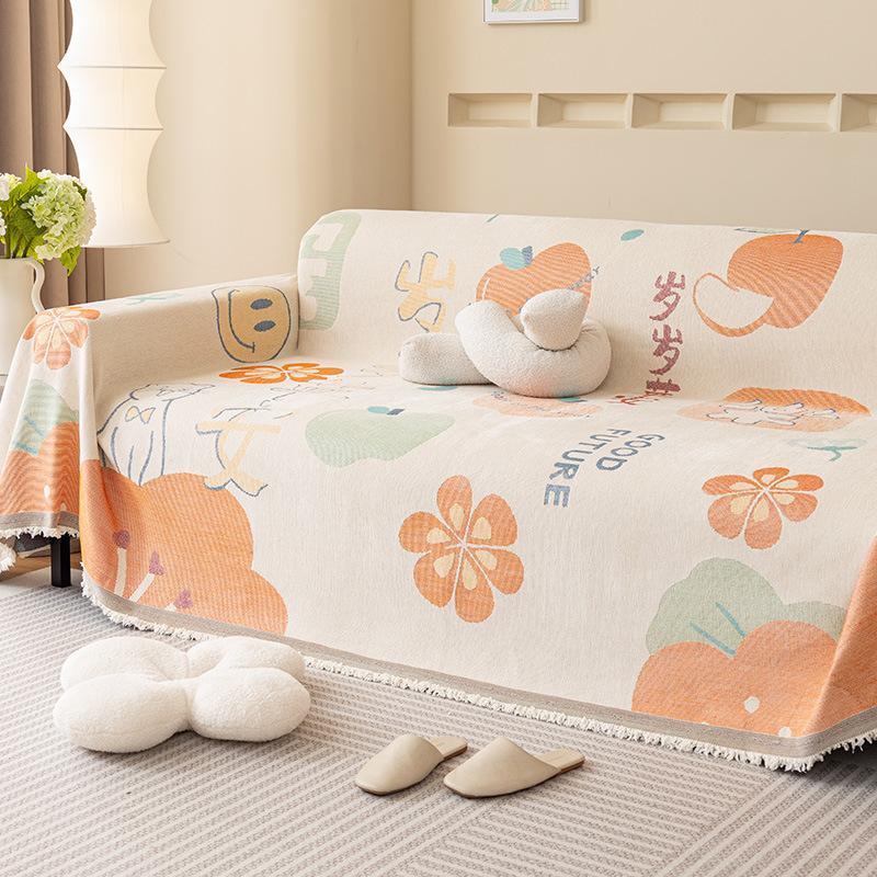 Chenille Sofa Towel Four Seasons Universal Full Covered Sofa Cover Anti-Scratching Sofa Cover Simple Modern Sofa Cover Cloth