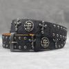 7-color 3D Skull Rivet Belt Punk Men's Belt Women's Snake Pattern Versatile Decorative Belt