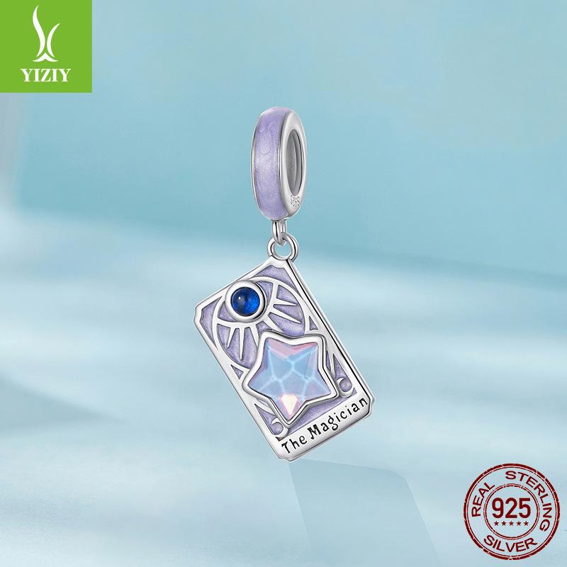 Tarot Magician Diy Pendant Jewelry Accessories Xiaohongshu Popular S925 Sterling Silver Beads