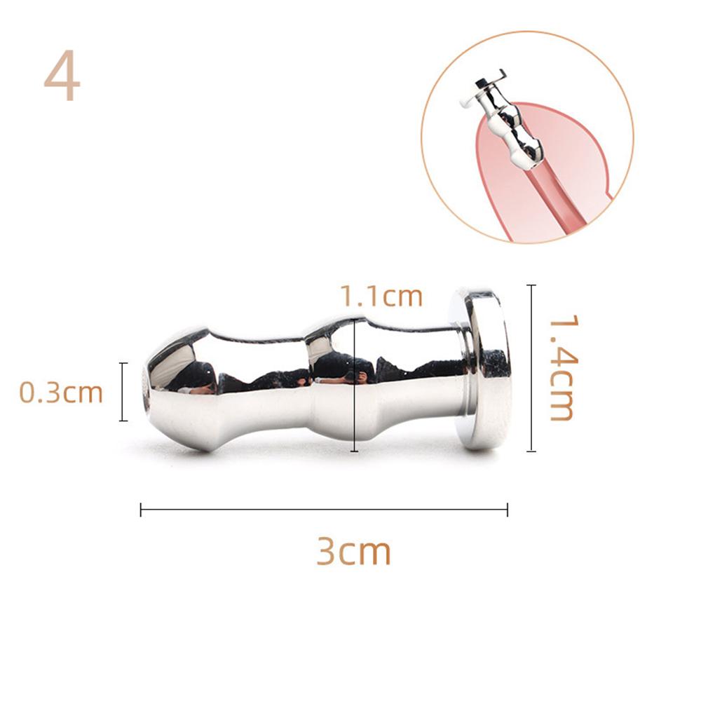 Male Urethral Sounds Dilator Stainless Steel Urethral Sounding Tripe Beads Penis Plug for Men Urethra Stimulate Sex Toys Sexshop