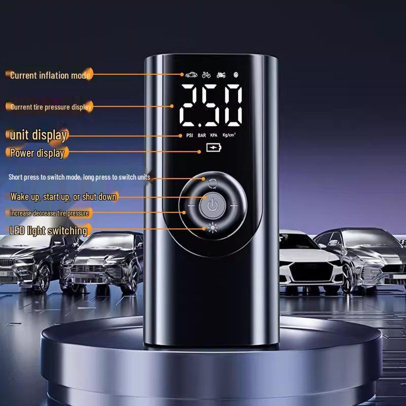 Tragbare Hochdruck-Akku-Elektro-Autoreifen-Luftpumpe