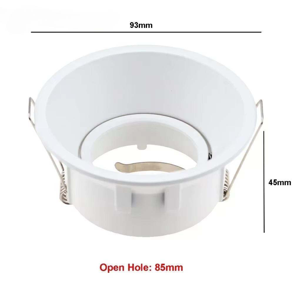 

2/10 шт. квадратный/круглый регулируемый светодиодный встраиваемый светильник GU10 MR16 фитинг монтаж потолочный светильник точечный светильник рамка абажур крышка 2PCS
